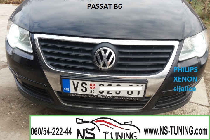 vw passat b6 farovi xenon h7 sijalica philips ugradnja novi sad tuning